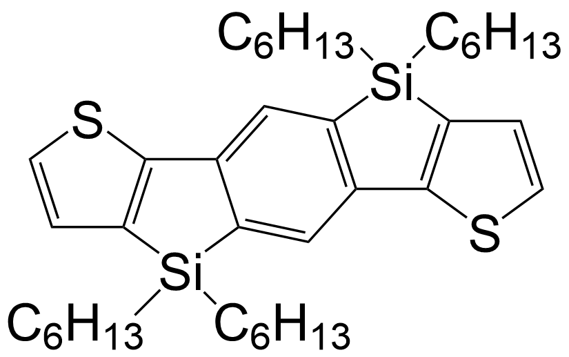 Benzo[1,2-b:4,5-b]bis(4,4’- dihexyl-4H-silolo[3,2-b] thiophene)/